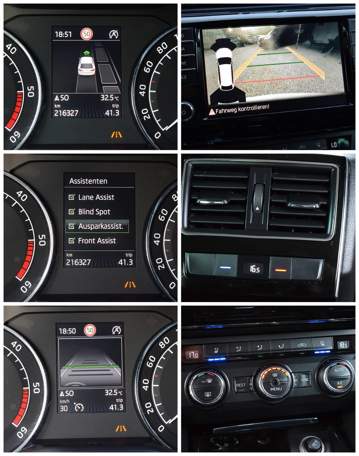 Skoda Superb 2.0ШВЕЙЦАРИЯ-ДИСТРОНИК/КОЖА/НАВИ/LANE ASSIST/4x4, снимка 12 - Автомобили и джипове - 55306313
