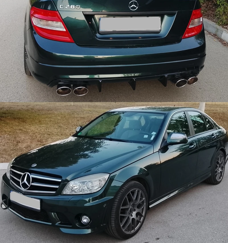 Mercedes-Benz C 280 AMG C63 пакет РЪЧНИ СКОРОСТИ   ГАЗ  НАВИГАЦИЯ