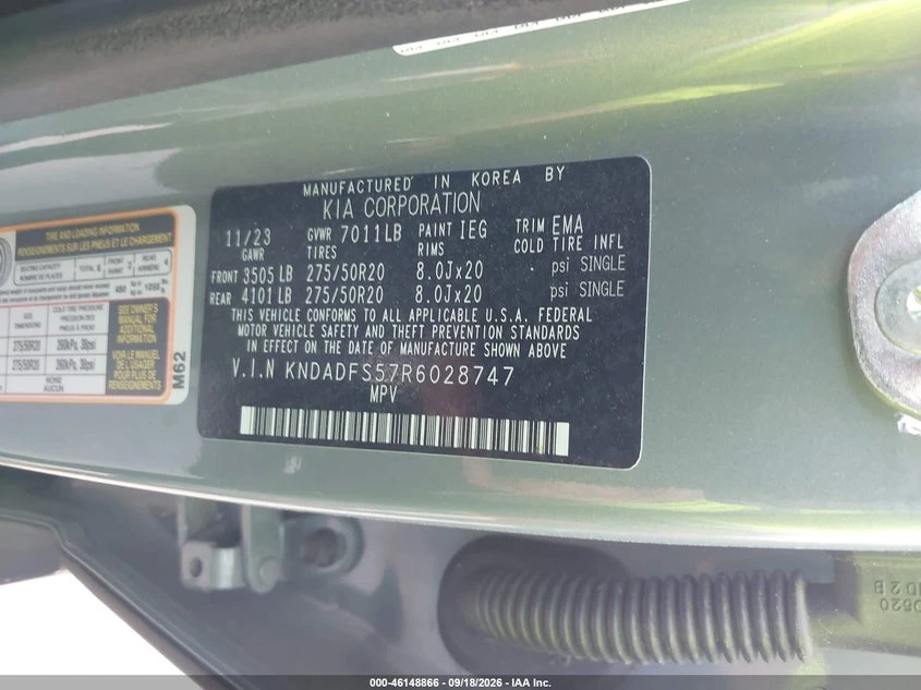 Kia EV9 Land AWD, снимка 9 - Автомобили и джипове - 56405495