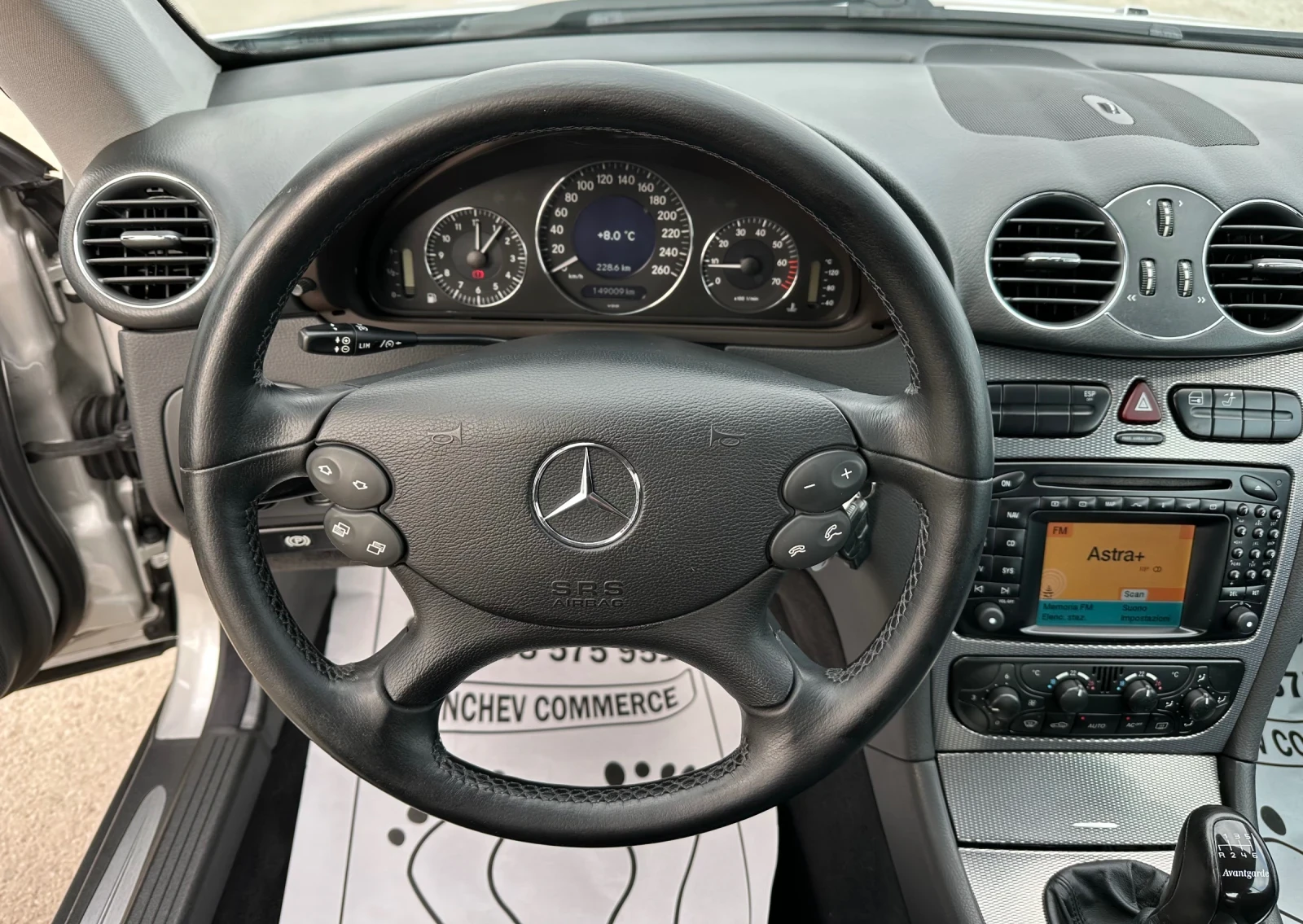 Mercedes-Benz CLK 200-KOMPRESSOR-149.000km-NAVI-TV-DVD-AVTOPILOT - изображение 9