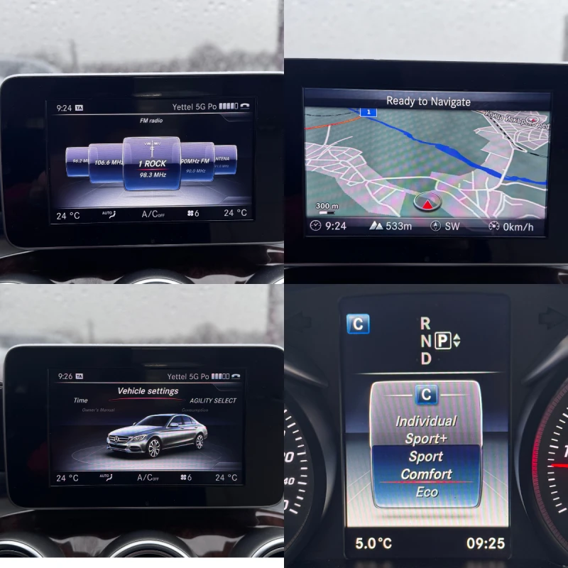 Mercedes-Benz C 220 2.2CDI/ Intelligent Light System/ ПОДГРЕВ/ Кожа, снимка 14 - Автомобили и джипове - 53242976