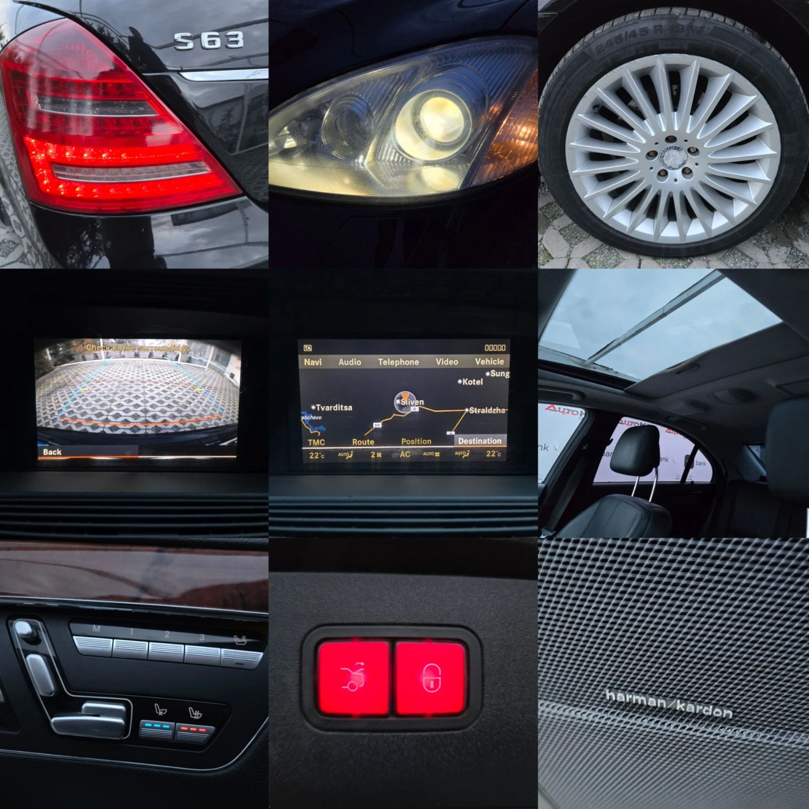 Mercedes-Benz S 500 5.5i-388= FACE= 6.3 LINE= 4x4= DISTRONIC= H&K | Mobile.bg   17