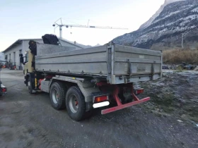 Scania 124 * 6x4* САМОСВАЛ+ КРАН* ШВЕЙЦАРИЯ* , снимка 3