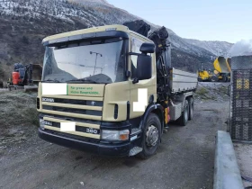 Scania 124 * 6x4* САМОСВАЛ+ КРАН* ШВЕЙЦАРИЯ* , снимка 1