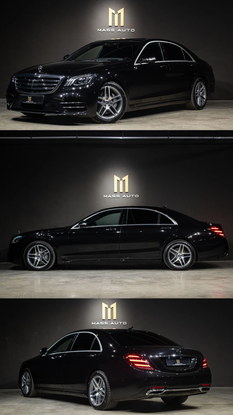 Mercedes-Benz S 350 d/4Matic/AMG/Long/Реален пробег/Сервизна история, снимка 3 - Автомобили и джипове - 52670858