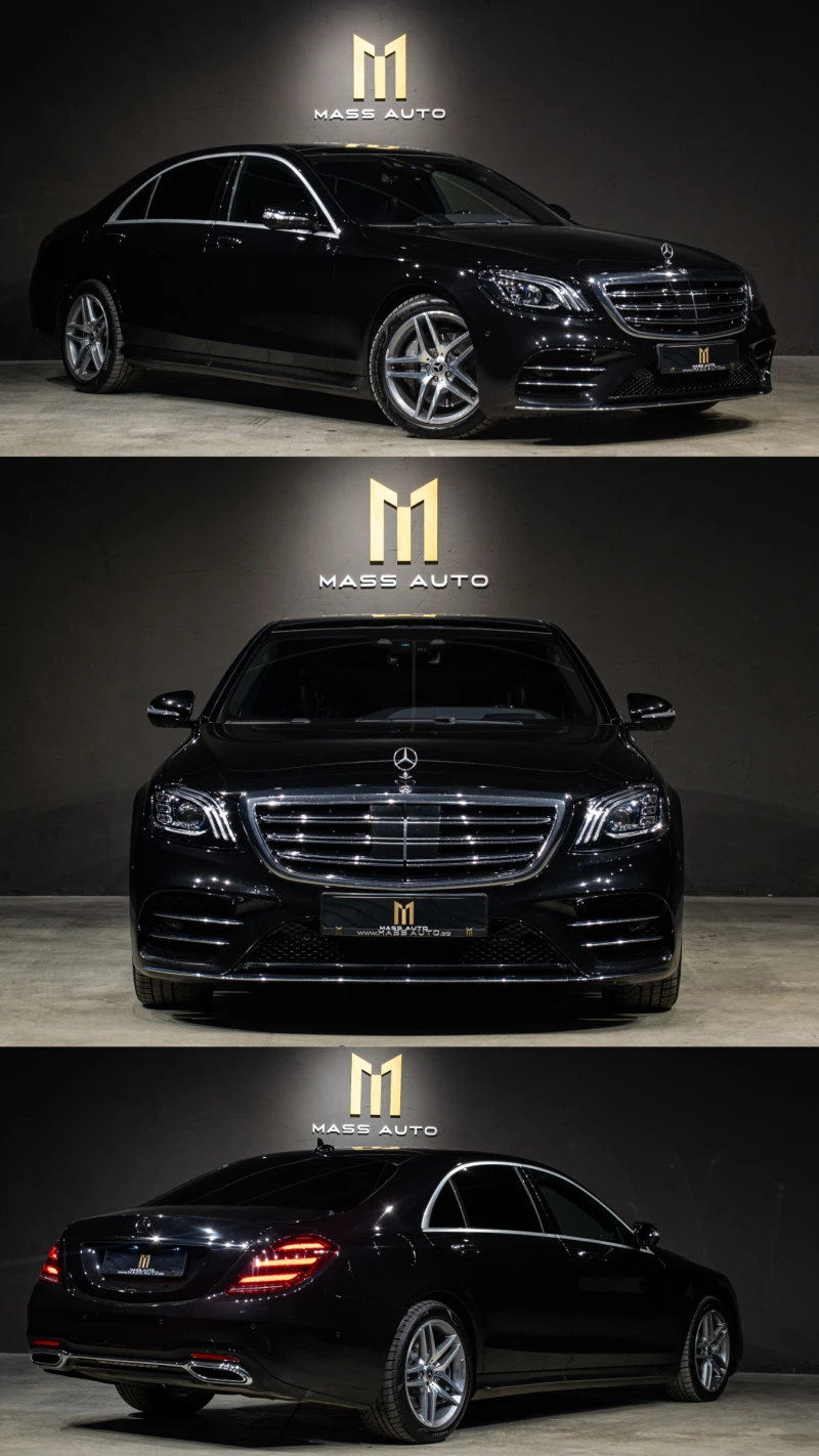 Mercedes-Benz S 350 d/4Matic/AMG/Long/Реален пробег/Сервизна история, снимка 2 - Автомобили и джипове - 52670858