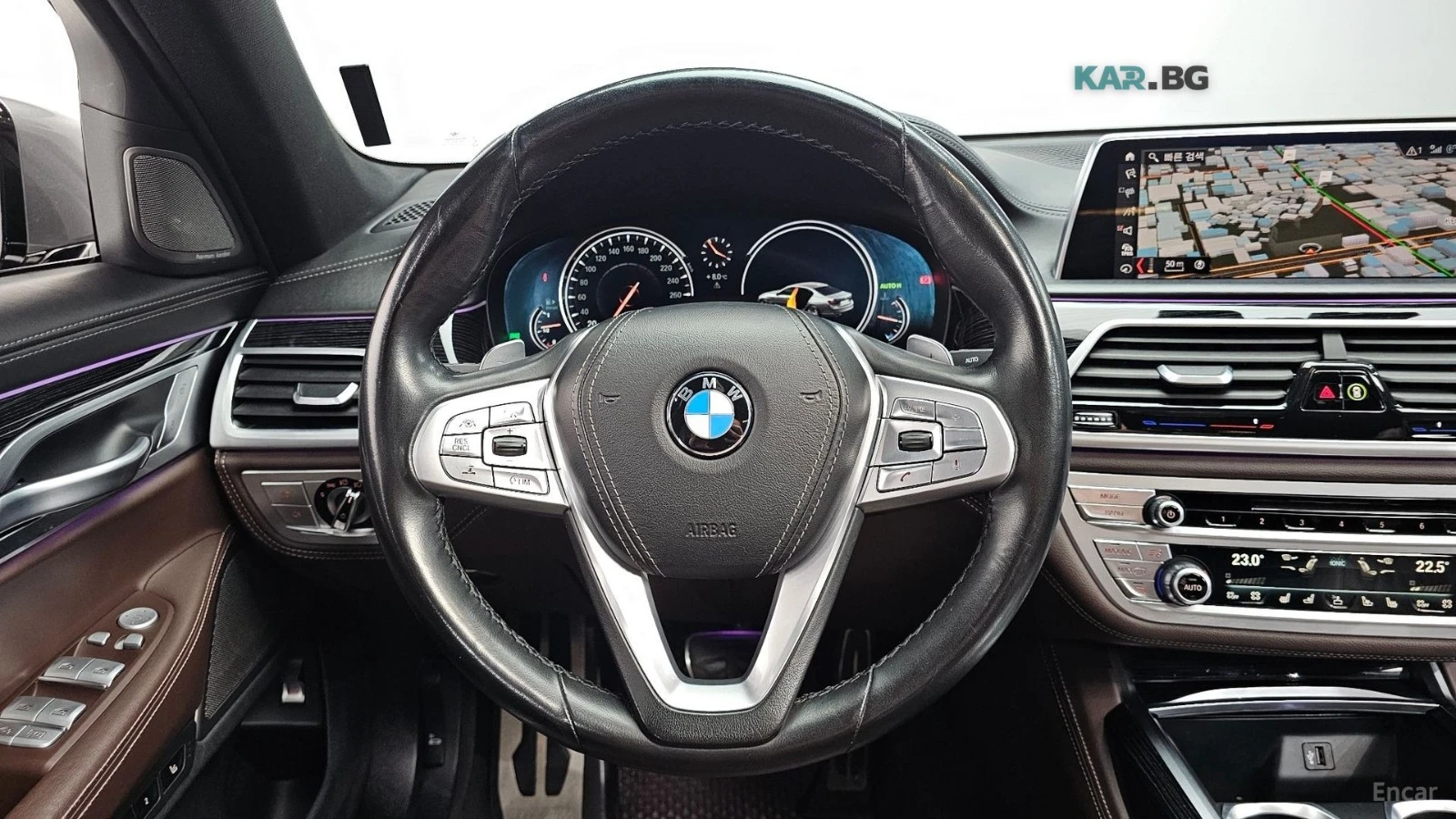 BMW 740 M-SPORT/HUD/360/DISTRONIC/XDRIVE, снимка 10 - Автомобили и джипове - 54814093