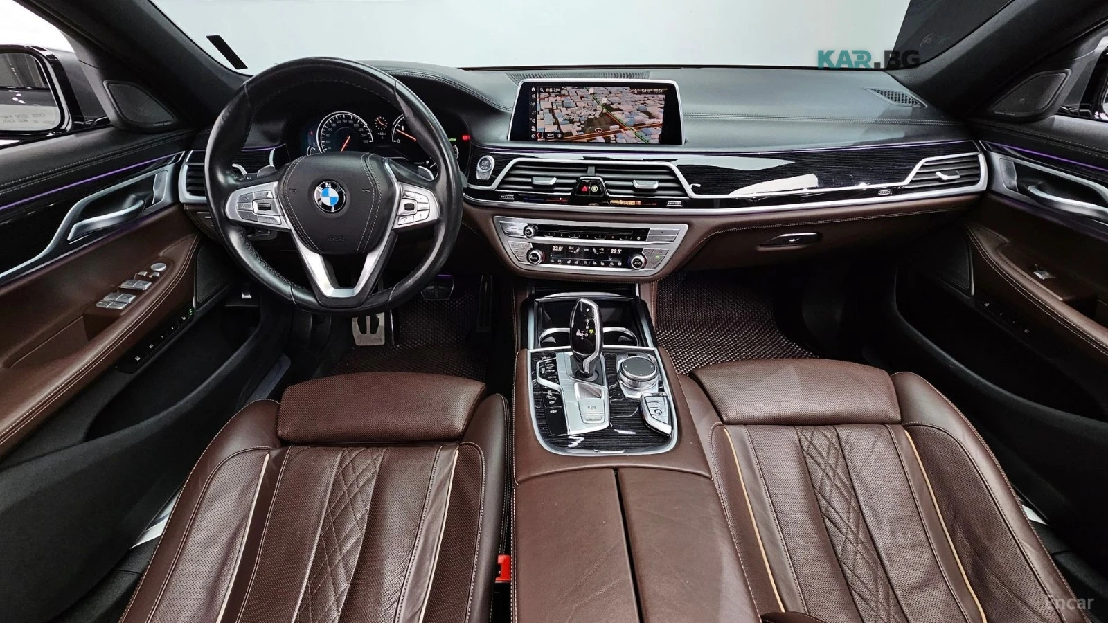 BMW 740 M-SPORT/HUD/360/DISTRONIC/XDRIVE, снимка 9 - Автомобили и джипове - 54814093