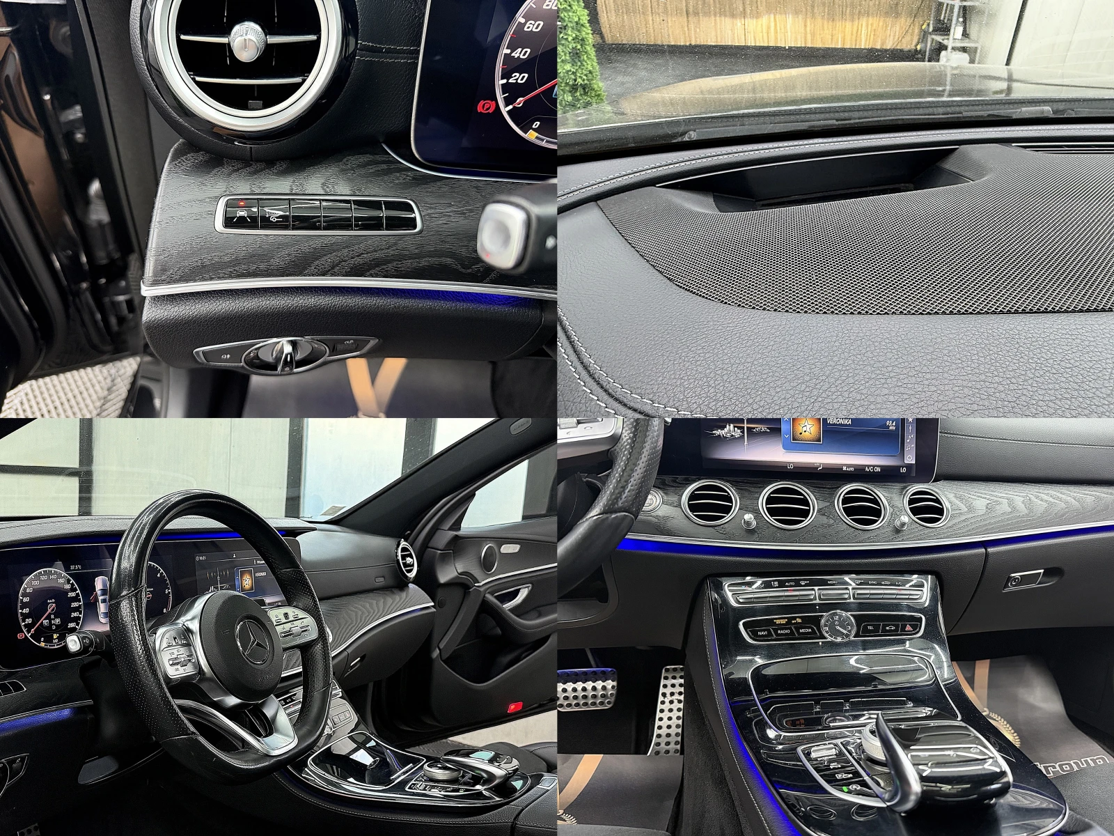 Mercedes-Benz E 220 360-K/AMG-line/PANORAMA/9gt/СОБСТВЕН ЛИЗИНГ, снимка 9 - Автомобили и джипове - 55091090
