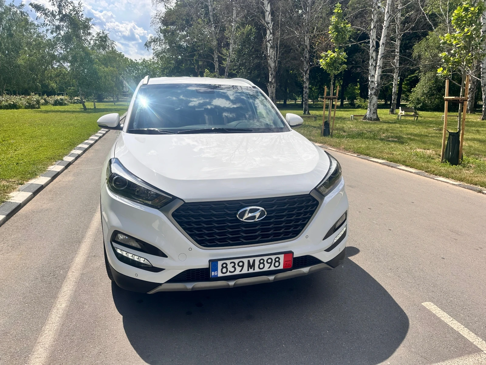 Hyundai Tucson Premium 1.7CRDI Внос от Корея CarPlay Перфектна, снимка 3 - Автомобили и джипове - 54695419