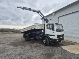 Mercedes-Benz 1117 Тристранен Самосвал+ кран HIAB 060 - изображение 1