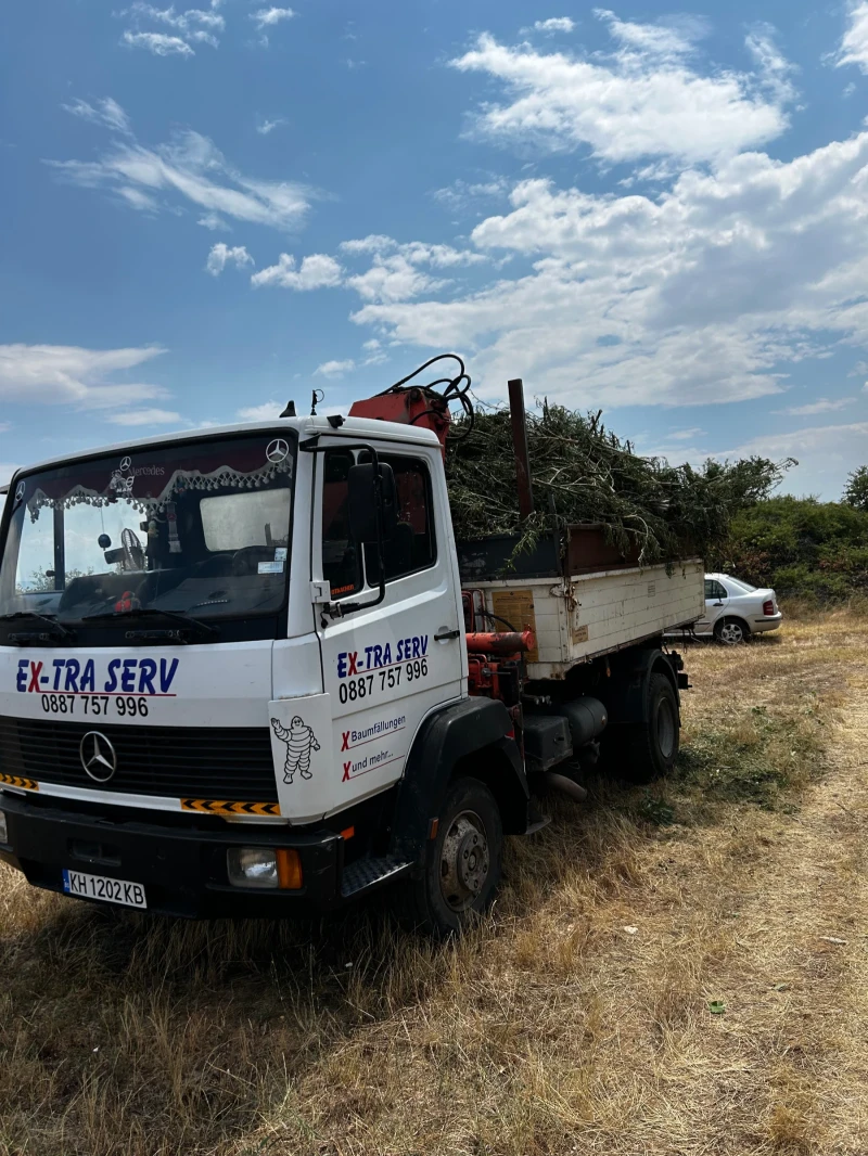 Mercedes-Benz 817 Самосвал с кран , снимка 1 - Камиони - 48736513