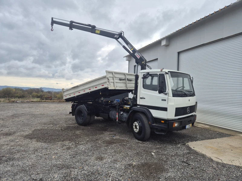 Mercedes-Benz 1117 Тристранен Самосвал+ кран HIAB 060