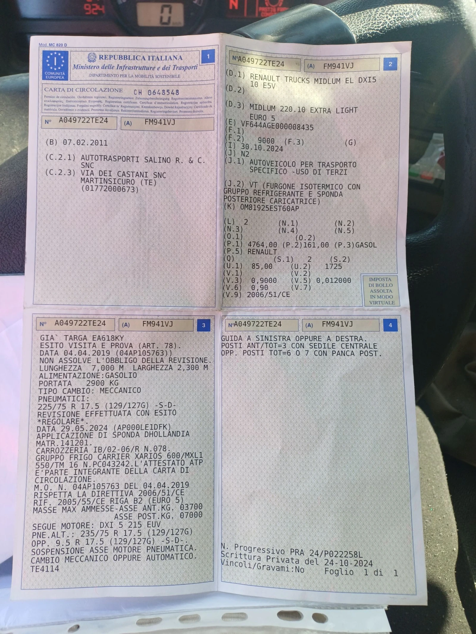 Renault Midlum 220.10 DXI15 Хладилен, снимка 11 - Камиони - 54071119