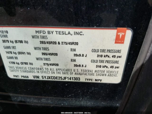Tesla Model X 100D AWD, снимка 16 - Автомобили и джипове - 55104400