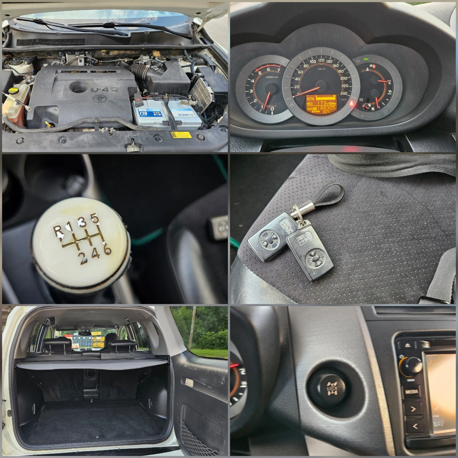 Toyota Rav4 2.2 D4d Navig/Klimatronik/4x4/6skorosti/Facelift, снимка 16 - Автомобили и джипове - 55321636