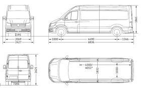 Обява за продажба на VW Crafter 50 Kasten L 13.6 m3 TDI задно ~51 900 лв. - изображение 11