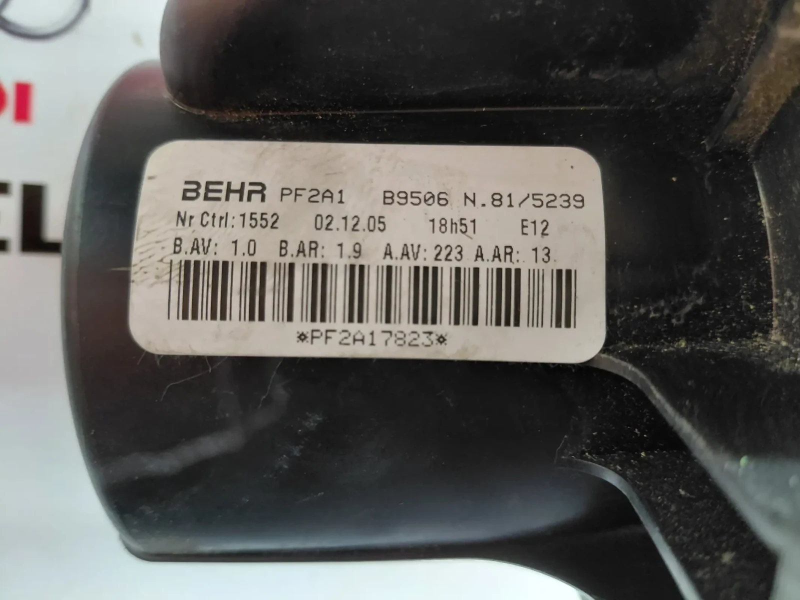 PF2A1B9506 Вентилатор парно CITROEN C4   BEHR PF2A1 B9506, снимка 2 - Части - 54801356