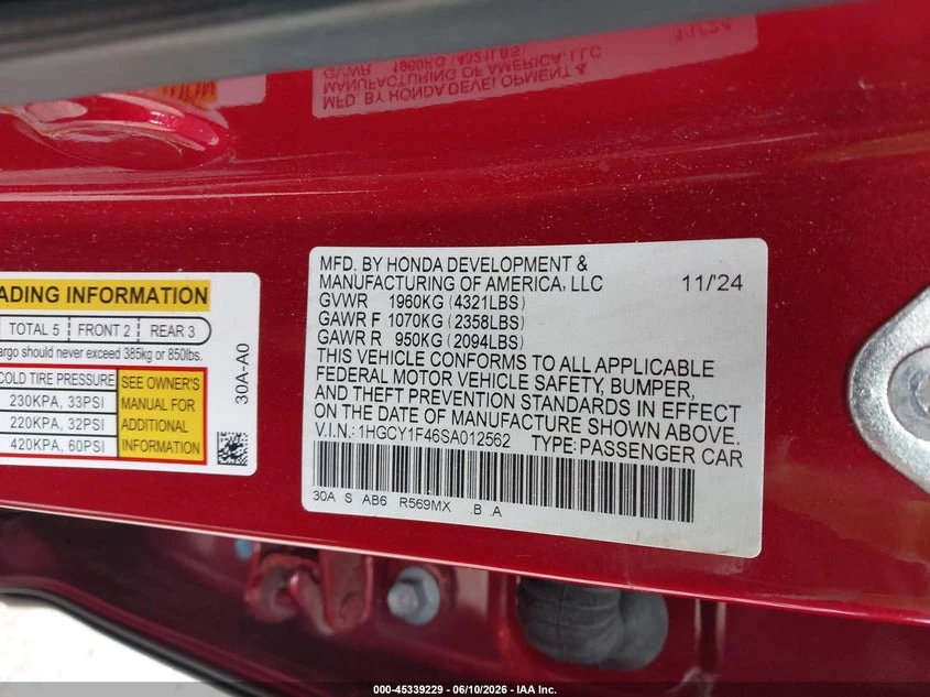 Honda Accord 1.5L I-4 DI, DOHC, VVT, TURBO, 192HP Front Wheel | Mobile.bg � ����������� 9