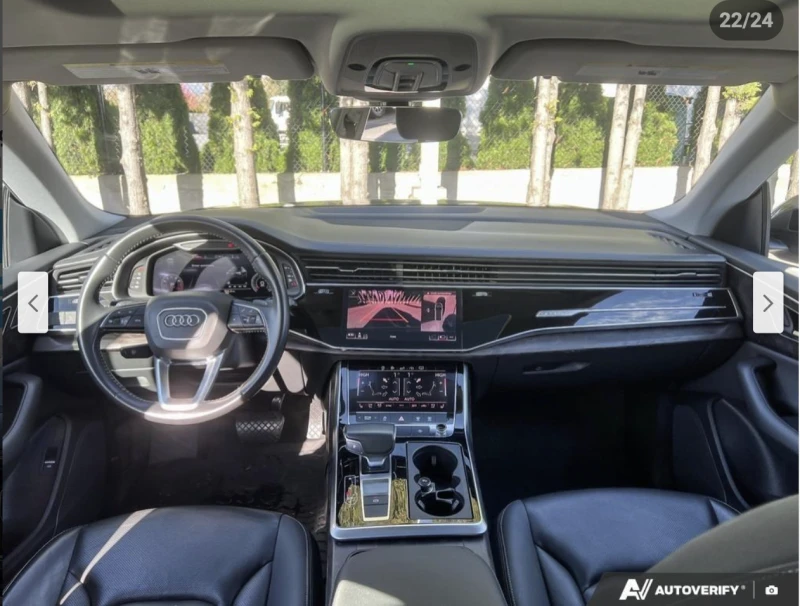 Audi Q8 3.0T* ПОДГРЕВ* ОБДУХВАНЕ* ПАНОРАМА* 360КАМЕРА* КЕЙ, снимка 8 - Автомобили и джипове - 53259007
