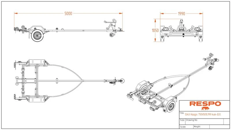 За автомобил RESPO 750V501L199, снимка 4 - Ремаркета - 35432569