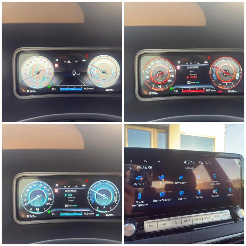 Hyundai Kona 64KWh/PRIME/ГАРАНЦИЯ/FULL/FACE/SOH100%, снимка 11 - Автомобили и джипове - 52117987