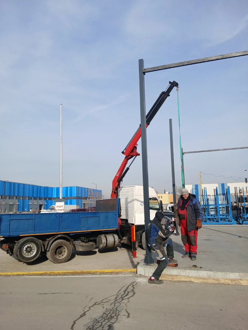 Volvo F12 Самосвал с кран 12 метра , снимка 7 - Камиони - 53130490