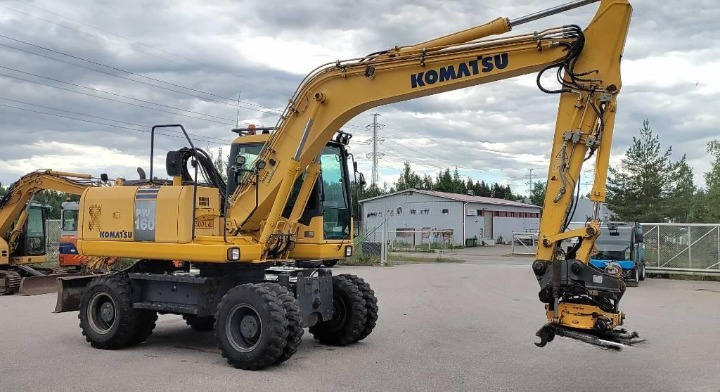 Багер Komatsu PW160 ES-7K, снимка 3 - Индустриална техника - 46595686