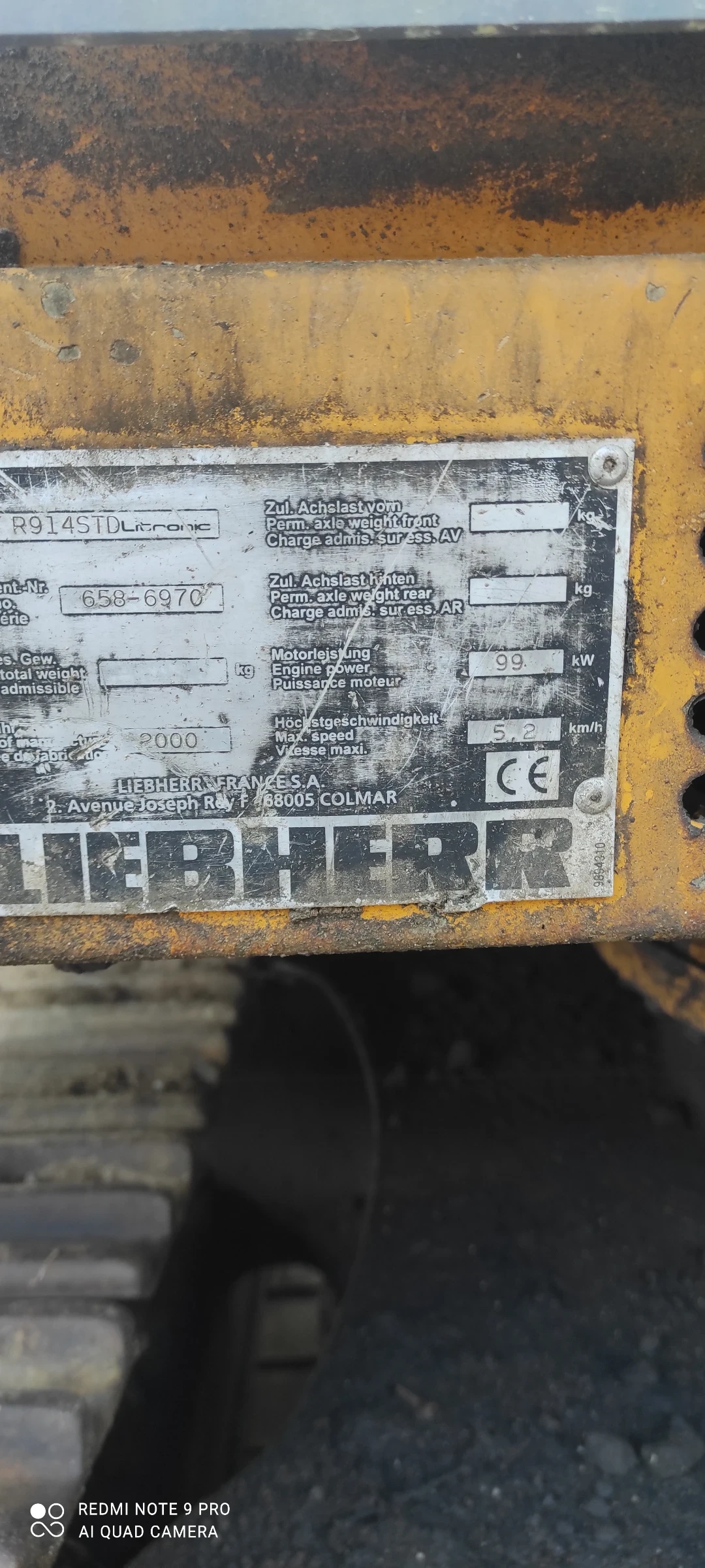 Багер Liebherr R914, снимка 12 - Индустриална техника - 55806728