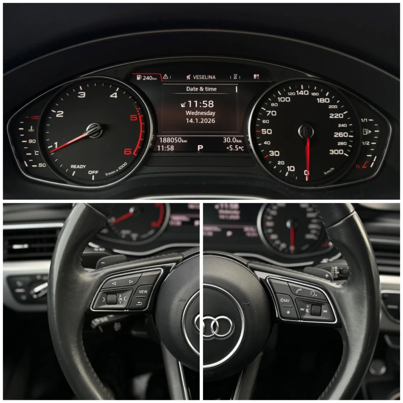 Audi A4 2.0TDI S line LED Автомат, снимка 10 - Автомобили и джипове - 53101930