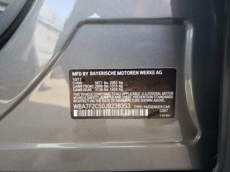 BMW 750 ALPINA B7 xDrive, снимка 12 - Автомобили и джипове - 53489813