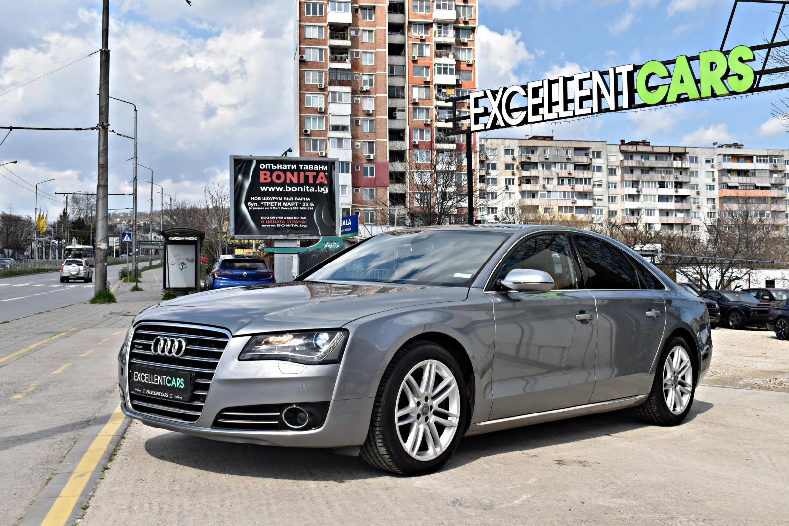 Audi A8 4.2TDI* EXCLUSIVE* ОБДУХВАНЕ* ПОДГРЕВИ* DISSTRONIC | Auto.bg — изображение 1