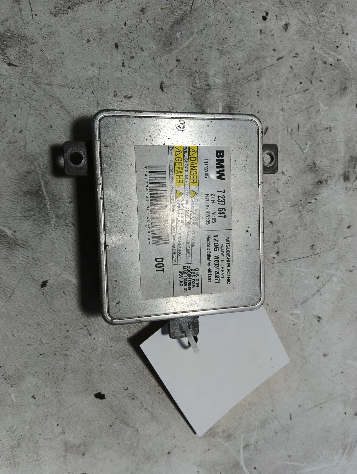 баласт ксенон 7237647 BMW 520
