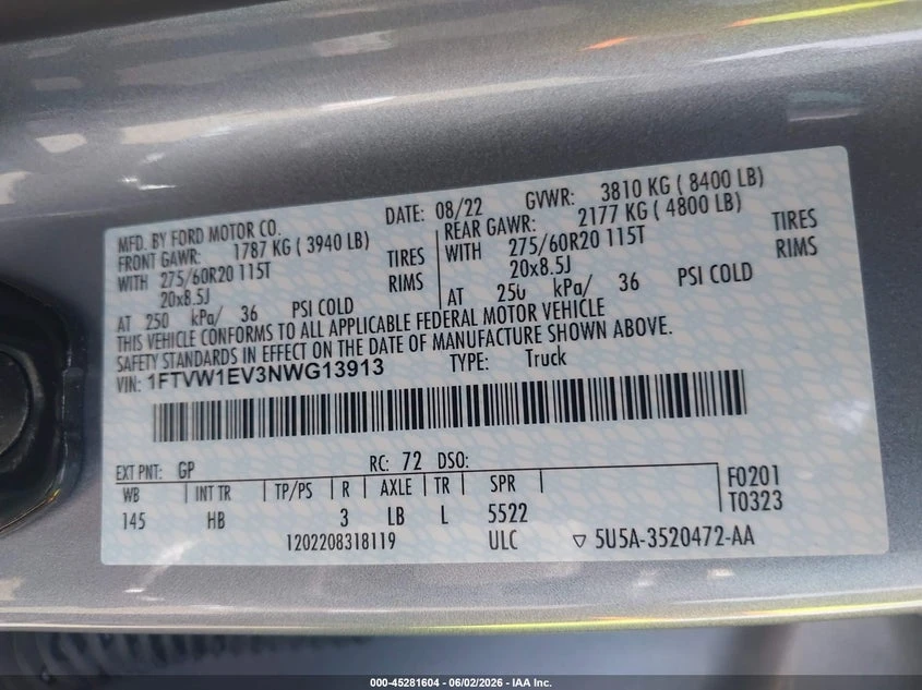Ford F150 F-150 Lightning Lariat, снимка 9 - Автомобили и джипове - 54799370