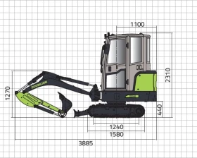 Багер ZOOMLION ZE20G, снимка 2