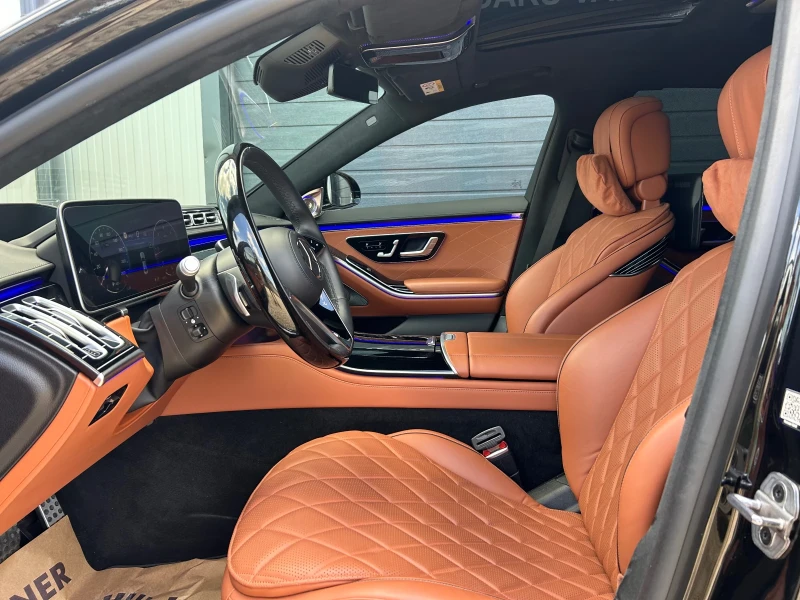 Mercedes-Benz S 400 S400d 4Matic Long AMG 4d Burmester Pano, снимка 9 - Автомобили и джипове - 47914398