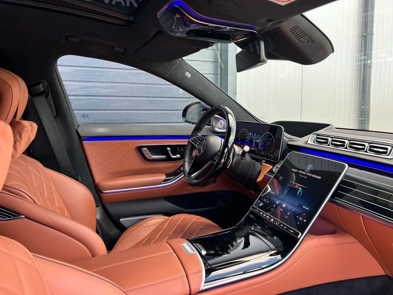 Mercedes-Benz S 400 S400d 4Matic Long AMG 4d Burmester Pano, снимка 11 - Автомобили и джипове - 47914398