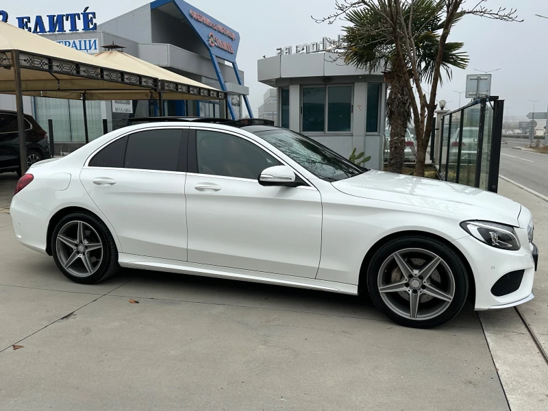 Mercedes-Benz C 220 d, AMG LINE, EXCLUSIVE, PANORAMA, CAMERA, СЕРВИЗНА, снимка 4 - Автомобили и джипове - 52442197