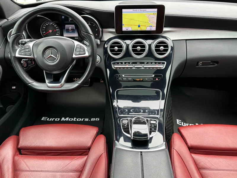 Mercedes-Benz C 220 d, AMG LINE, EXCLUSIVE, PANORAMA, CAMERA, СЕРВИЗНА, снимка 9 - Автомобили и джипове - 52442197