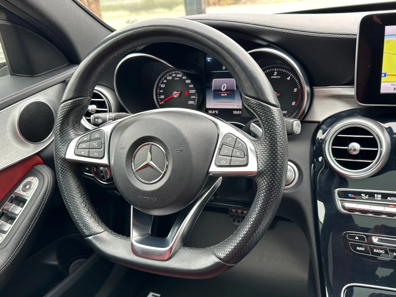 Mercedes-Benz C 220 d, AMG LINE, EXCLUSIVE, PANORAMA, CAMERA, СЕРВИЗНА, снимка 11 - Автомобили и джипове - 52442197