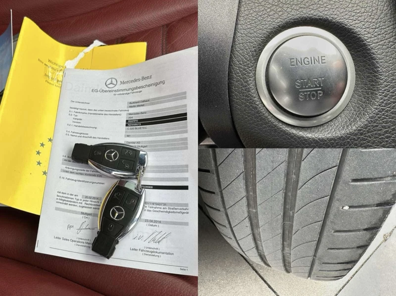 Mercedes-Benz C 220 d, AMG LINE, EXCLUSIVE, PANORAMA, CAMERA, СЕРВИЗНА, снимка 17 - Автомобили и джипове - 52442197