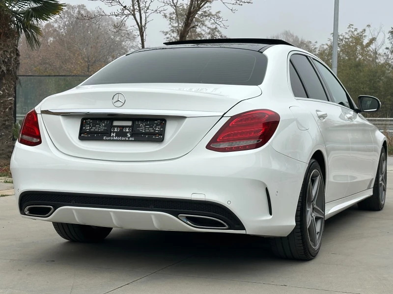 Mercedes-Benz C 220 d, AMG LINE, EXCLUSIVE, PANORAMA, CAMERA, СЕРВИЗНА, снимка 5 - Автомобили и джипове - 52442197