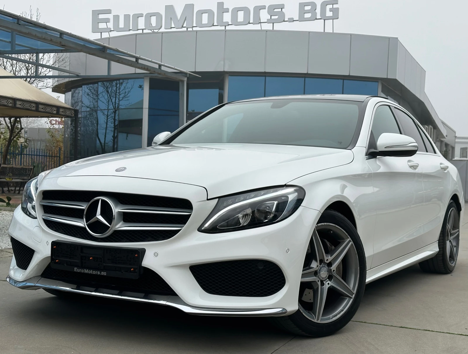 Mercedes-Benz C 220 d, AMG LINE, EXCLUSIVE, PANORAMA, CAMERA, СЕРВИЗНА, снимка 1