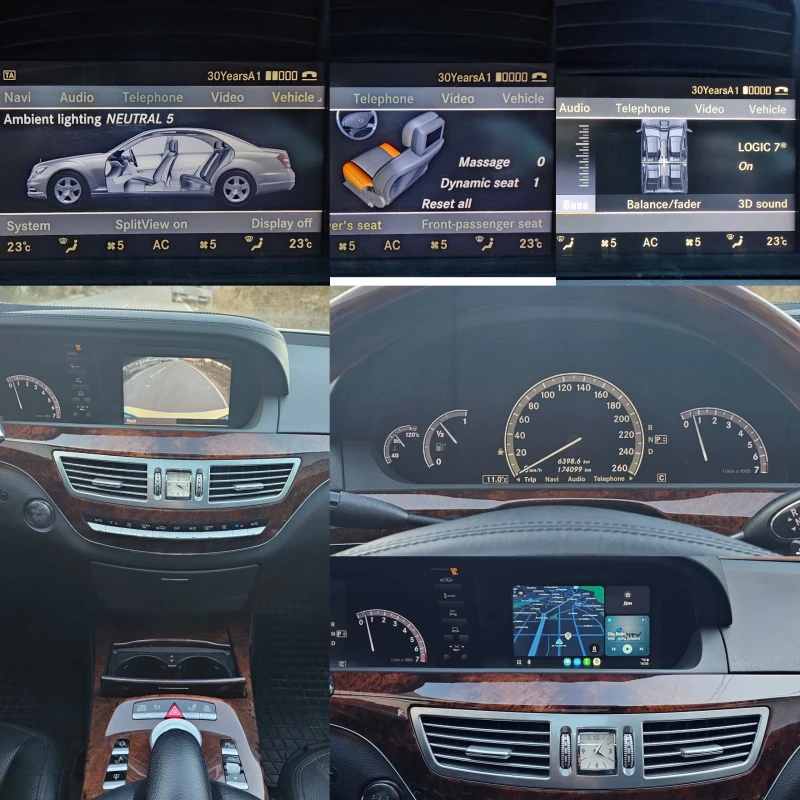 Mercedes-Benz S 550 Long Facelift AMG Pack -(388кс.), снимка 14 - Автомобили и джипове - 52851349