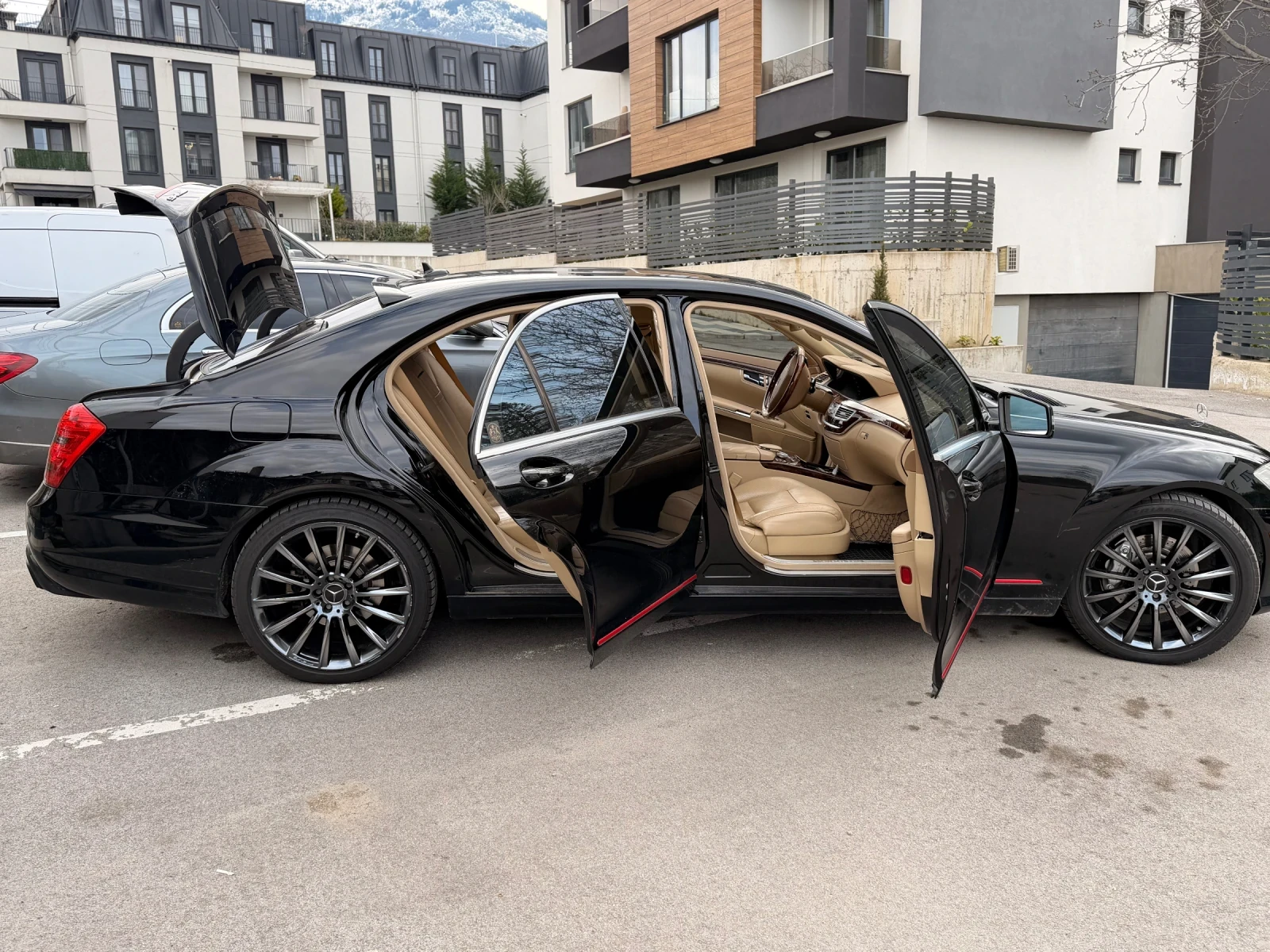 Mercedes-Benz S 550 Заден дифузер и брабус гърнета , снимка 7 - Автомобили и джипове - 54176327