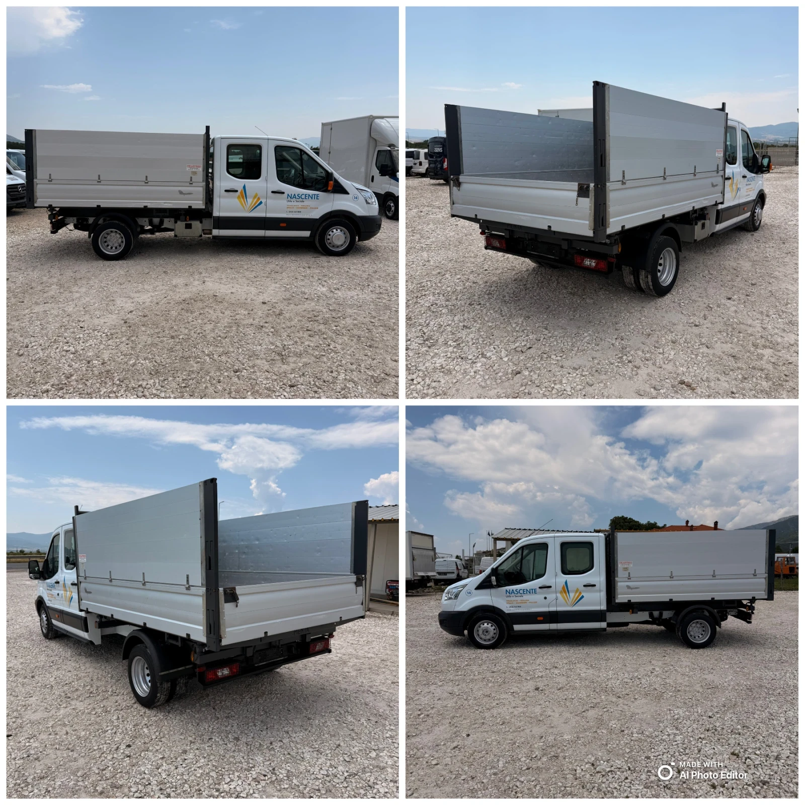 Ford Transit Самосвал-Евро6-КЛИМАТИК-7местен-3.5т-Б-кат!!, снимка 10 - Бусове и автобуси - 55342519