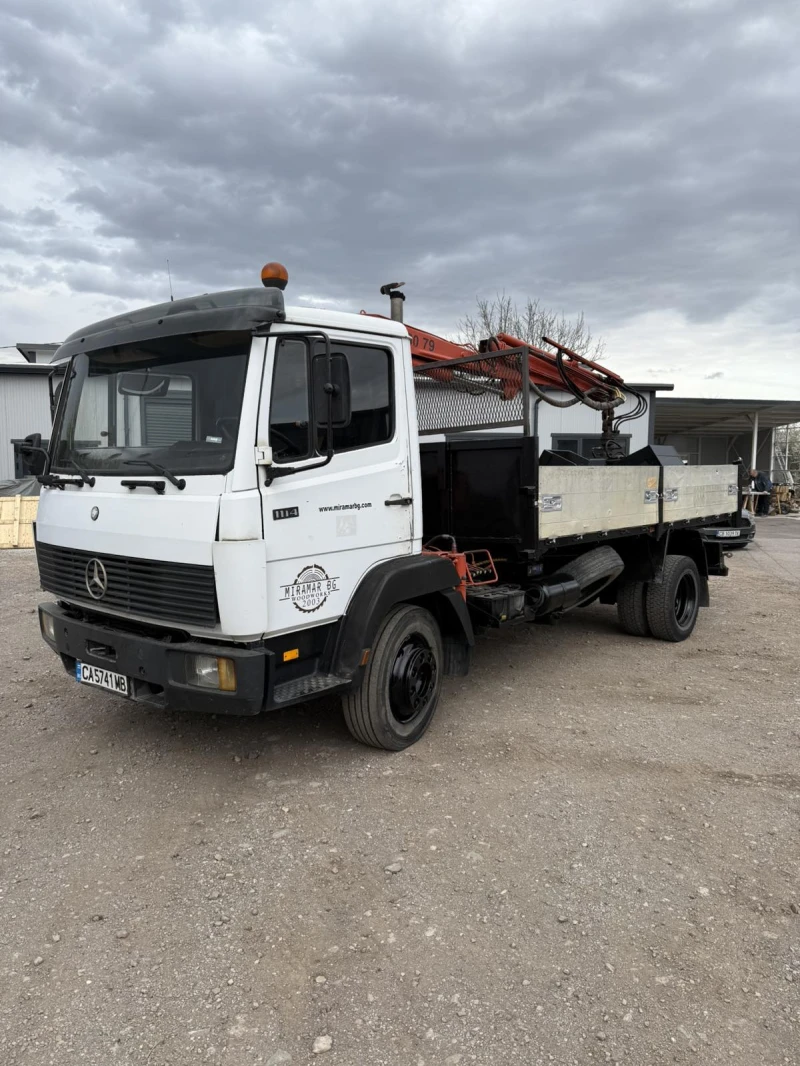 Mercedes-Benz 1114 Бордови с кран, снимка 2 - Камиони - 51944238