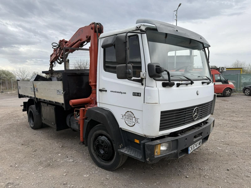 Mercedes-Benz 1114 Бордови с кран, снимка 3 - Камиони - 51944238