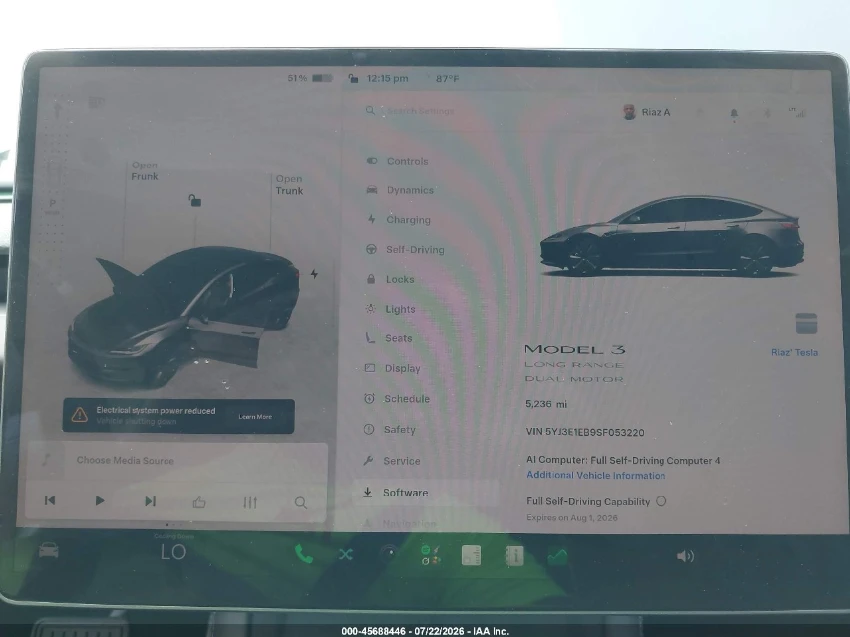 Tesla Model 3 LONG RANGE* DUAL MOTOR* Highland* МИНИМАЛНА ЩЕТА, снимка 13 - Автомобили и джипове - 55640455