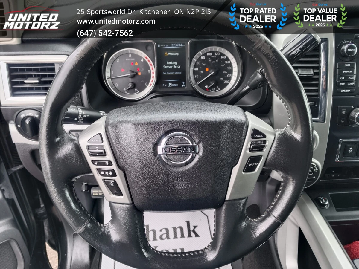 Nissan Titan crew cab XD PRO-4X* КОЖА* ПОДГРЕВ* 360 КАМЕРИ* МЪРТВА ТОЧКА, снимка 10 - Автомобили и джипове - 54265618